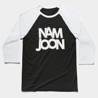 BTS Bangtan Kim Namjoon RM text typography | Morcaworks Baseball T-Shirt